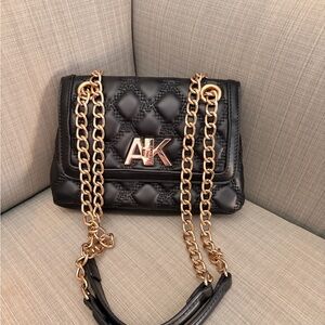Anne Klein Black Quilted Women's Bag